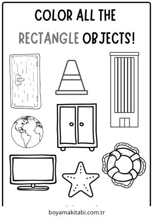 Şekil Boyama Sayfaları
