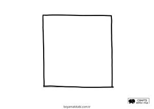 Şekil boyama sayfası – eğlenceli etkinlik, el becerilerini geliştirir