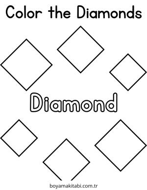 Şekil boyama sayfası – yaratıcılık, eğlenceli etkinlik