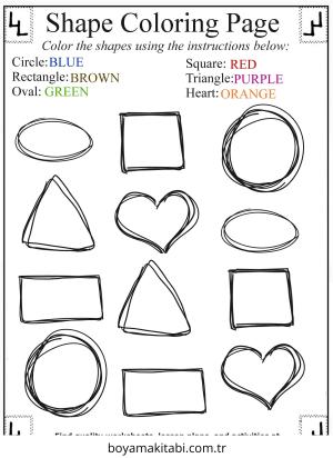 Şekil boyama sayfası – evde etkinlik, ücretsiz yazdır
