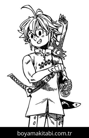 Seven Deadly Sins boyama sayfası – boyama etkinliği, çocuk aktivitesi