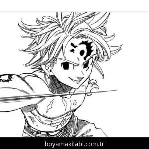 Seven Deadly Sins boyama sayfası – boyama çalışması, yaratıcılığı geliştirir