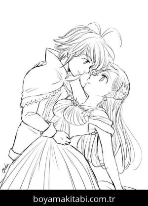 Seven Deadly Sins boyama sayfası – kolay boyama, eğitici aktivite