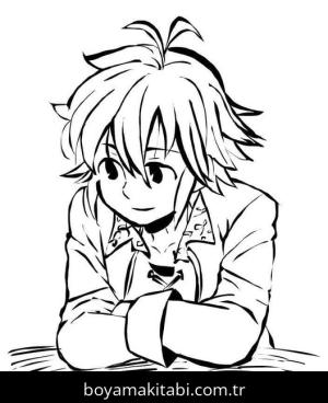 Seven Deadly Sins boyama sayfası – yaratıcılığı geliştirir, keyifli zaman