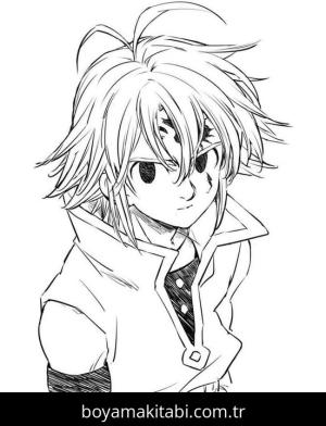 Seven Deadly Sins boyama sayfası – renkli çizimler, okul öncesi