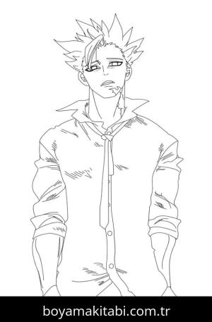 Seven Deadly Sins boyama sayfası – okul öncesi, evde etkinlik