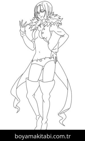 Seven Deadly Sins boyama sayfası – eğitici aktivite, yaratıcılık