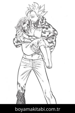 Seven Deadly Sins boyama sayfası – renkli çizimler, okul öncesi