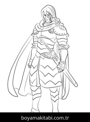 Seven Deadly Sins boyama sayfası – PDF indir, sevimli karakter