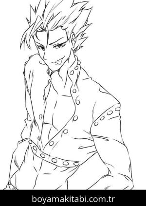 Seven Deadly Sins boyama sayfası – boyama etkinliği, çocuk aktivitesi