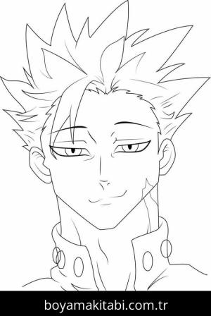 Seven Deadly Sins boyama sayfası – sanatsal çalışma, çocuklar için