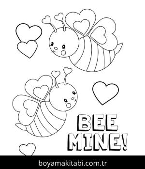 Sevgililer Günü boyama sayfası – kolay boyama, eğitici aktivite