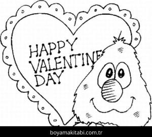 Sevgililer Günü boyama sayfası – evde etkinlik, ücretsiz yazdır