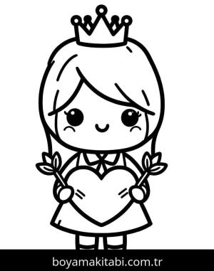 Sevgililer Günü boyama sayfası – boyama etkinliği, çocuk aktivitesi