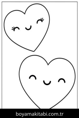Sevgililer Günü boyama sayfası – sanatsal çalışma, çocuklar için