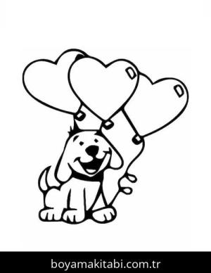 Sevgililer Günü boyama sayfası – yaratıcılığı geliştirir, keyifli zaman