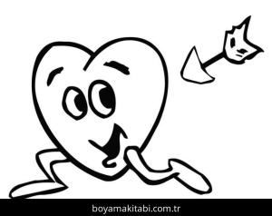 Sevgililer Günü boyama sayfası – sanatsal çalışma, çocuklar için