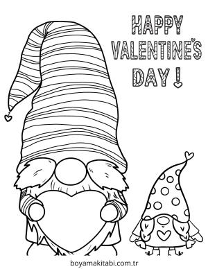 Sevgililer Günü boyama sayfası – eğlenceli etkinlik, el becerilerini geliştirir