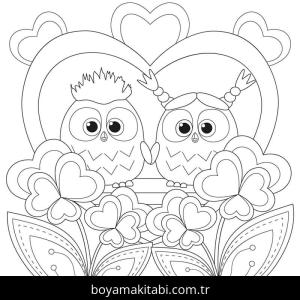 Sevgililer Günü boyama sayfası – ücretsiz yazdır, boyama etkinliği