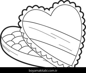 Sevgililer Günü boyama sayfası – renkli çizimler, okul öncesi