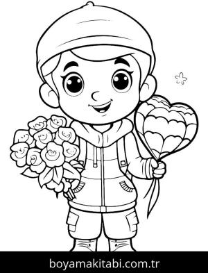 Sevgililer Günü boyama sayfası,  coloring page, , 