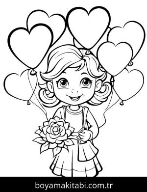 Sevgililer Günü boyama sayfası,  coloring page, , 