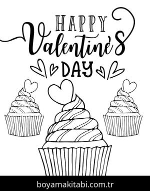 Sevgililer Günü boyama sayfası – boyama etkinliği, çocuk aktivitesi