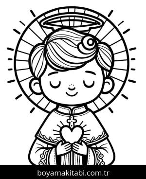 Sevgililer Günü boyama sayfası – keyifli zaman, renkli çizimler