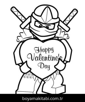 Sevgililer Günü boyama sayfası – el becerilerini geliştirir, boyama çalışması