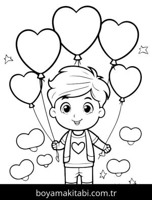 Sevgililer Günü boyama sayfası,  coloring page, , 