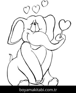 Sevgililer Günü boyama sayfası – keyifli zaman, renkli çizimler