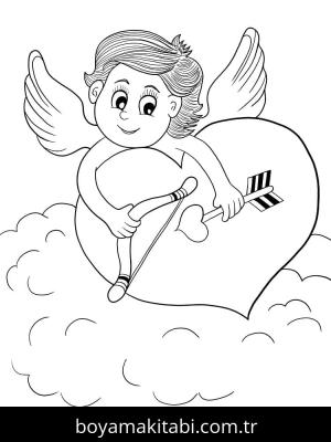 Sevgililer Günü boyama sayfası – eğitici aktivite, yaratıcılık