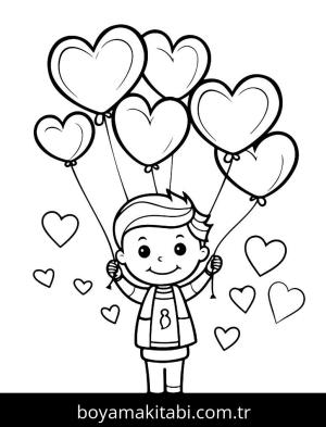 Sevgililer Günü boyama sayfası,  coloring page, , 