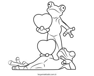 Sevgililer Günü boyama sayfası – boyama çalışması, yaratıcılığı geliştirir