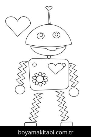 Sevgililer Günü boyama sayfası – çocuklar için, çizgi film temalı