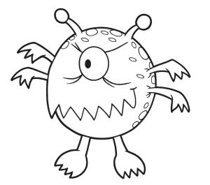 Sevimli Canavarlar boyama sayfası,  coloring page, Sevimli Canavar Görüntü HD, 