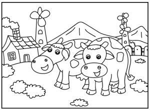 Sevimli Hayvan boyama sayfası,  coloring page, Sevimli Hayvan Çizimi Kolay, 