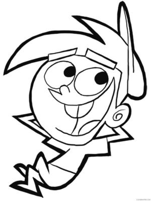 Sevimli boyama sayfası,  coloring page, Sevimli Timmy Turner Yalan, 