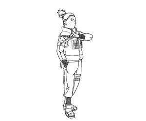 Shikamaru boyama sayfası,  coloring page, Iyi Shikamaru, 