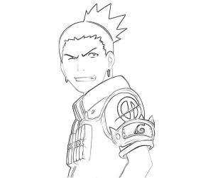 Shikamaru boyama sayfası,  coloring page, Shikamaru çizimi, 