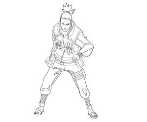 Shikamaru boyama sayfası,  coloring page, Shikamaru Kızgın, 