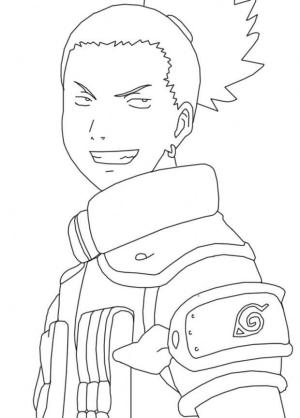 Shikamaru boyama sayfası,  coloring page, Shikamaru Eğlencesi, 