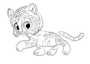 Işıltı ve Parıltı (Shimmer Ve Shine) boyama sayfası,  coloring page, Nahal Yürüyor, 