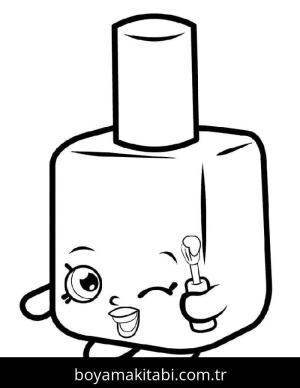 Shopkins boyama sayfası – eğlenceli etkinlik, el becerilerini geliştirir