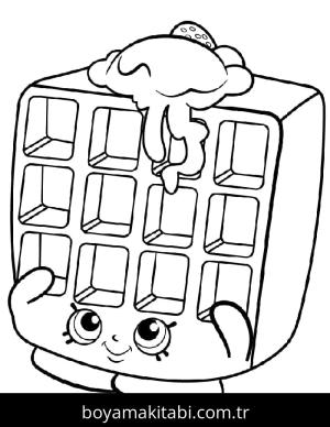 Shopkins boyama sayfası – PDF indir, sevimli karakter