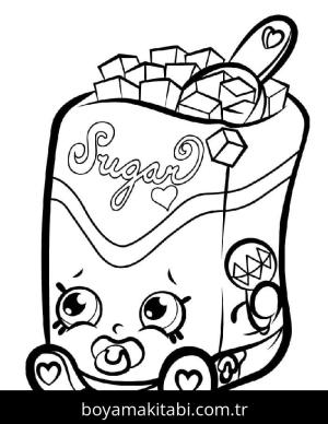 Shopkins boyama sayfası – yaratıcılığı geliştirir, keyifli zaman