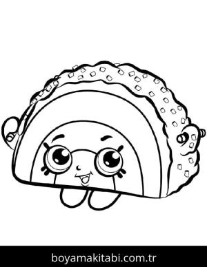 Shopkins boyama sayfası – eğitici aktivite, yaratıcılık