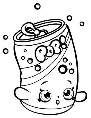 Shopkins boyama sayfası, Shopkins coloring page, Soda Pops Shopkin, 