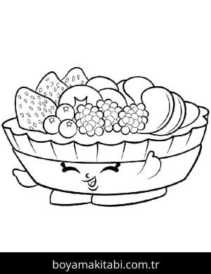 Shopkins boyama sayfası – çocuklar için, çizgi film temalı