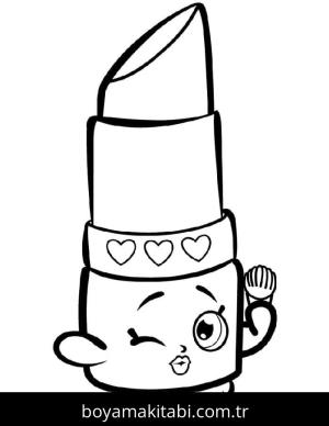 Shopkins boyama sayfası – el becerilerini geliştirir, boyama çalışması